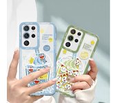 Funda Samsung S21Plus Cute Soft Dingdang A52, Orange Juice 22, Transparente A32 Todo Incluido. Samsung A54#5G