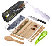 Molde para hacer sushi de plástico de grado alimenticio, bazooka para sushi, herramienta fácil de usar para hacer rollos de sushi.