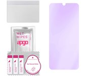 apgo Vidrio protector híbrido Anti-Blue 9H compatible con Samsung Galaxy A04s, nano vidrio flexible, excelente reemplazo para vidrio templado, resistente a rayones
