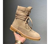 Botas de invierno para hombre Botas de cuero vintage Botas militares de tacón cuadrado 38