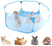 Productos para mascotas para hámster, chinchillas y cobayas. Parque de juegos para mascotas. Artículos para mascotas. Jaula para animales pequeños. Arena para mascotas. Zona de juegos. Valla azul