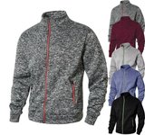 Chaqueta polar informal para hombre - Varios colores M negro