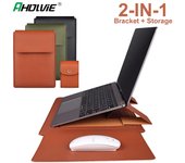 Ahowie-funda plegable para portátil, para Apple Macbook Pro 15,4, Mac Book Air 13, 13,3, 15 pulgadas, 2020, iPad 12,9, funda, accesorios For Macbook 13.3inch negro