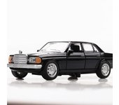 1/36 Escala E-Class W123 Negro Clásico Diecast Modelo De Coche De Juguete, Puertas Traseras Vehículo De Juguete Abierto para Niños Pequeños Niños Niñas Colección De Regalos 1/36-12.8x5x4cm blanco