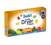 Hojas secadoras de frutas tropicales Swirl (Paquete de 35) One Size blanco