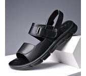 Moda para Hombre Nuevas Sandalias de Verano para Hombre de Punta Descubierta Tendencia de Moda Zapatos de Playa Zapatillas Sandalias para Hombre Sandalias para Hombre Verano Sandalias de Cuero drt 44 negro