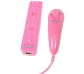 KONIX Duo pack Manette + Joystick Wii / Wii U Rose