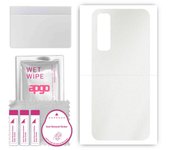 apgo Protective Skin Sticker for the back compatible with Xiaomi Redmi 9 Power, Wrap Film, Foil, Vinyl - Pattern Matte Transparent