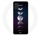 Coque Maniacase pour Samsung Galaxy A51 4g lune phase nuit etoile