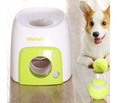 Pelota para mascotas, juguete con fuga de comida, tenis para perros, máquina de recompensa de comida, tratamiento interactivo, alimentador lento, juguete adecuado para gatos y perros A-Basics
