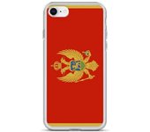 Funda iPhone - Monténégro - SE 2020 - Souple - Multicolore - Design Drapeau