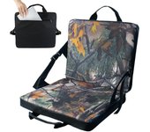 Silla de camping acolchada para suelo, portátil, plegable, impermeable, para pesca al aire libre, cojín para asientos de estadio