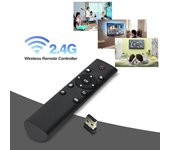 Mando a distancia inalámbrico FM4 Magic 2,4G para Android TV Box Smart TV TV-Dongle proyector de PC negro