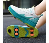 Nuevos Cordones de Zapatos Fugitivos Mejorados, Frenos, Zapatos Fugitivos para Niños, Poleas para Niñas, Ruedas para Zapatos, Cuatro Ruedas, Ruedas Dobles con Ruedas 29
