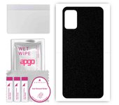 apgo Protective Skin Sticker for the back compatible with Motorola Moto G10, Wrap Film, Foil, Vinyl - Pattern Matte Black