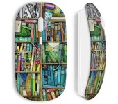 Pintura de biblioteca de mouse inalámbrico