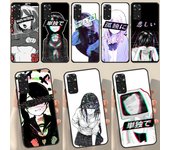 Funda de anime japonés de chica triste para Redmi Note 12 Pro Plus, Redmi Note 10, 8, 9, 11 Pro, 12S, 11S, 10S, 9S, 9C, 10C, 12C Redmi Note 12 4G