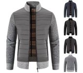 Suéter tipo cárdigan grueso de lana para hombre de otoño e invierno, versión coreana, chaqueta de cuello alto ajustada, chaqueta de punto para hombre M