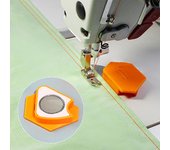 1 pieza de guía de costura magnética para máquina de coser, posicionador antirrugas poligonal, herramienta de posicionamiento universal, accesorios de costura 1pcs