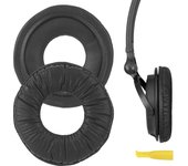 Almohadillas Geekria QuickFit compatibles con auriculares Sony V200, V250, V300, V400, ZX100, ZX110, ZX110NC, ZX220BT, ZX300, ZX310 y ZX330BT. negro