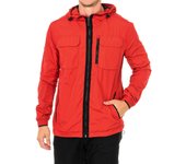 Chaqueta impermeable y capucha fija M5010032A para Hombre L rojo