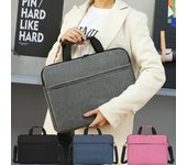 El bolso de hombro impermeable para computadora portátil de 15,6 pulgadas lleva una cubierta suave para computadora portátil gris
