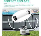 Manguera para bomba de piscina, duradera, ligera, fácil instalación, manguera de repuesto para bomba de filtro de arena para piscina sobre el suelo 16inch