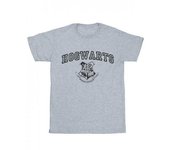 Camiseta de algodón con escudo de Hogwarts para niñas de Harry Potter 9-11 Years blanco