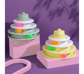 Torre de juguetes para gatos con niveles, pistas, juguetes para gatos, entrenamiento interactivo de inteligencia para gatos, torre de platos de entretenimiento, productos para mascotas, túnel para gatos