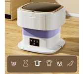 Mini lavadora plegable de 11,5 l, ropa interior de gran capacidad, lavadora portátil pequeña para bebés, lavadora de calcetines especiales 11.5L púrpura