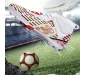 Zapatos de fútbol para hombres Botas de fútbol de gran tamaño para jóvenes profesionales con césped artístico de fondo suave de goma 35 verde