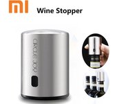 Tapón de vino inteligente Xiaomi Youpin, tapón de vino con memoria al vacío de acero inoxidable, tapón eléctrico, cadena de corchos de vino, marca Circle Joy 304Stainless Steel Silver