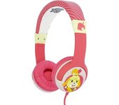 Animal Crossing Auriculares supraaurales Isabelle para niños/niños One Size color rosa/amarillo