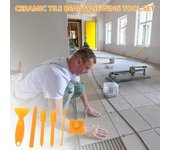 Accesorios para alisar selladores, herramientas precisas para el acabado de calafateo de baños y cocinas, removedor profesional de lechada de azulejos de cerámica