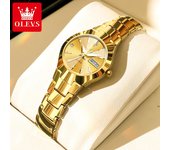OLEVS Relojes de marca Reloj de cuarzo de acero de tungsteno Nicho Reloj de mujer resistente al agua Reloj de mujer