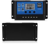 Controlador de panel solar 100A Controlador de cargador solar Pantalla LCD Sistema de farola varios colores
