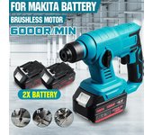 Martillo eléctrico inalámbrico sin escobillas, taladro de impacto multifunción recargable, herramienta eléctrica para batería Makita de 18V, 1000W machine