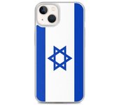 Coque pour iPhone - PIXELFORMA - iPhone 13 - Drapeau d'Israël - Sopa de silicona - Design léger
