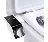 Accesorio para bidé Asiento de inodoro ultrafino Boquilla doble Espiral Presión de agua ajustable Rociador anal no eléctrico con manguera