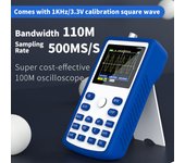 FNIRSI-1C15 Osciloscopio digital portátil con pantalla de 2,4 pulgadas Frecuencia de muestreo de 500 MS/S con ancho de banda de 110 MHz 1 KHz/3,3 V varios colores