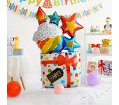 1 globo de aluminio para decoración de fiestas de cumpleaños, para tartas, magdalenas, regalo para bebés