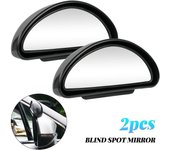 Espejo retrovisor ajustable para coche, ángulo amplio de 360 grados, para estacionamiento, auxiliar, para 2 vehículos