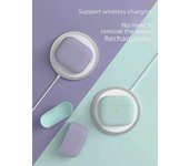 Funda protectora de silicona para AirPods 3 (2021) - Color sólido, compatible con Bluetooth inalámbrico AirPods 1/2