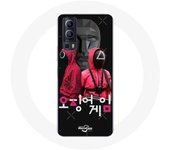 Coque Vivo Y72 Squid Game Affiche masques soldats logo coréen