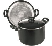 IBILI - Olla con tapa de cristal, Aluminio, 16 cm, Antiadherente, Compatible con inducción