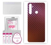 apgo skin sticker film foil vinyl for the BACK compatible with Realme 5 Pro, scratch-resistant, easy to install - Carbon Chameleon CAKA5