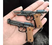1:3 Escala M9A3 Aleación Pistola Llavero Mini Juguete Arma Modelo Metal Llavero Para Adultos Niños Regalo De Navidad
