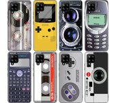Estuche retro vintage con casete para cámara Samsung Galaxy A12 A02S A22 A32 A52 A72 A71 A51 A41 A31 A21 A11 A50 A70 A10S A20S Samsung A41