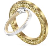 Soporte/anillo magnético Tech-Protect MMR200 con Magsafe - Dorado con cristales