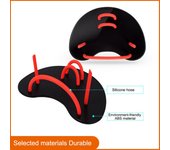 Guantes de natación de silicona con membrana, guantes seguros para deportes acuáticos, remo, ligeros, portátiles, accesorios auxiliares profesionales para enseñanza CHINA